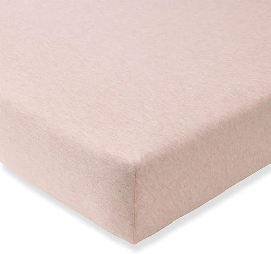 Burt's Bees Baby Essential Organic Cotton Fitted Crib Sheet, Breathable for Boy Girl Standard Crib & Toddler Mattresses