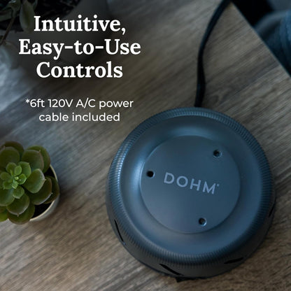 Yogasleep Dohm UNO White Noise Sound Machine (White) With Real Fan Inside for Non-Looping White Noise, For Travel, Office Privacy, Meditation, Sleep Aid For Adults & Baby, Registry Gift
