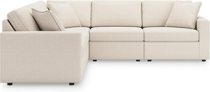 Signature Design by Ashley Modmax Coastal Press-Back Swivel Glider Rocker Recliner with Machine Washable Cover, Hidden Storage Compartments and 2 Bolster Pillows, Beige - Colors B
