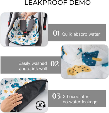 2 Pack Waterproof Piddle Pads Carseat Potty Training Car Seat Protector Waterproof Car Seat Liner Cover to Prevent Pee