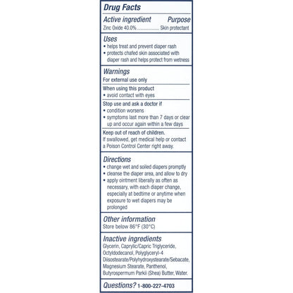 Aquaphor Baby Diaper Rash Paste - For Serious Diaper Rash and Flare-ups - 3.5 Oz. Tube