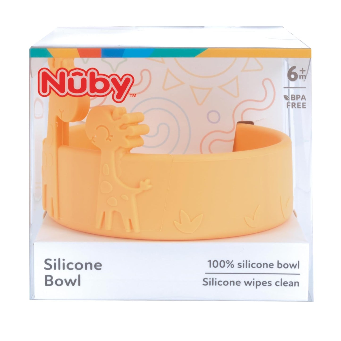 Nuby Animal Friend Silicone Round Bowl - Toddler Bowl - 6+ Months - Pink Whale Bowl
