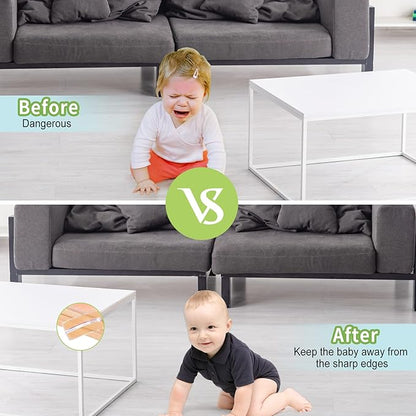 BabySafe Edge Protector Strip: Table Corner Guards for Baby Furniture & Fireplace, 3.3ft(1m)