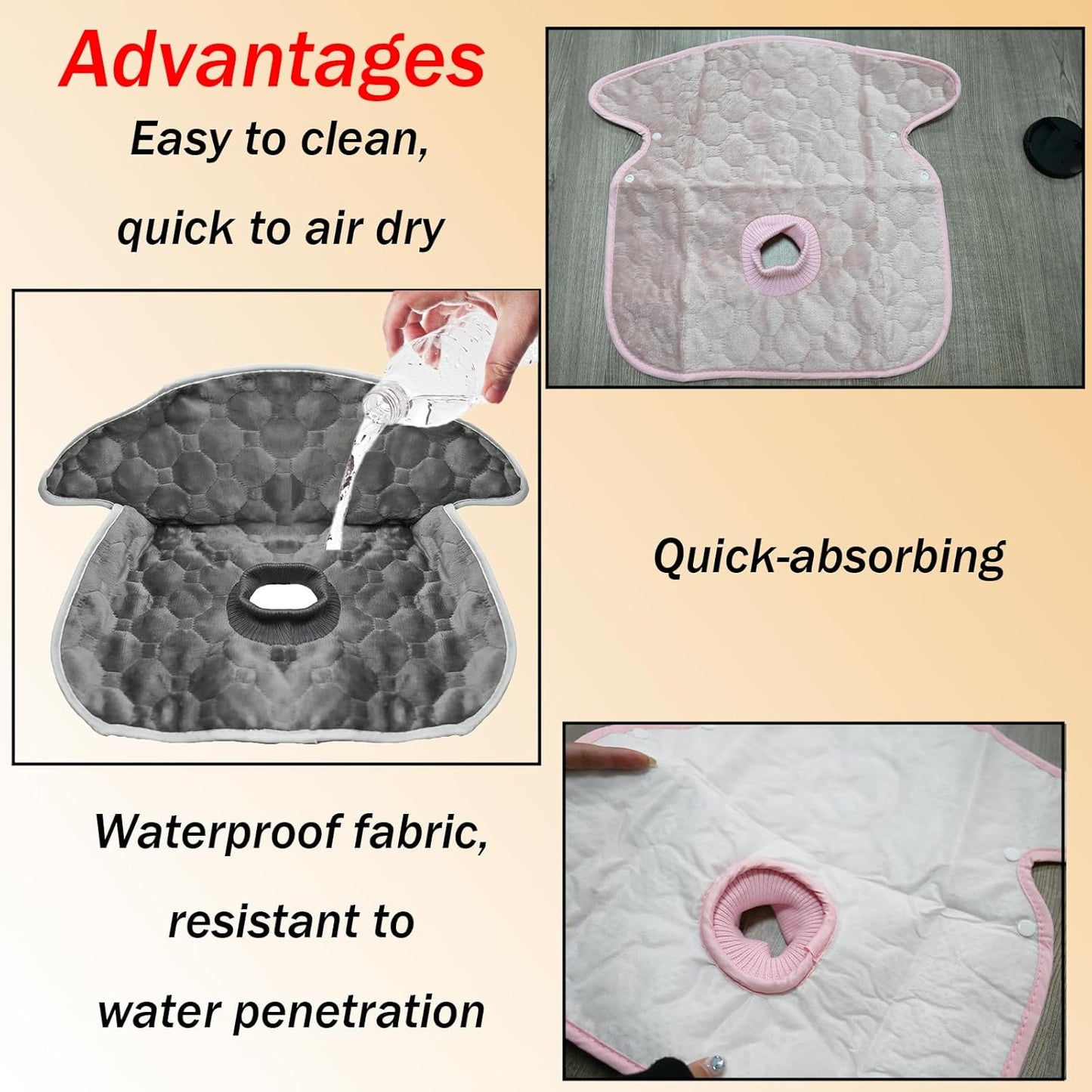 Seat Protector Waterproof Liner Potty Training Toddlers, Waterproof Piddle Pads Seat Potty Training Protector, Piddle Pad for Carseat/Stroller/Highchair, Gray