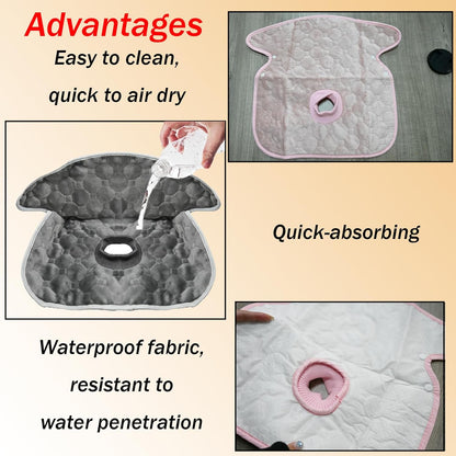 Seat Protector Waterproof Liner Potty Training Toddlers, Waterproof Piddle Pads Seat Potty Training Protector, Piddle Pad for Carseat/Stroller/Highchair, Gray