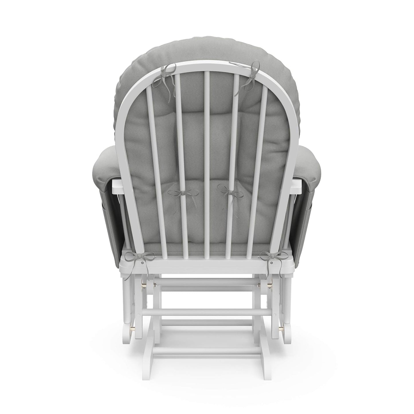 Storkcraft Premium Hoop Glider & Ottoman (Espresso/Gray Swirl) — GREENGUARD Gold Certified Nursery Glider, Solid Wood Craftsmanship, Smooth-Gliding Nursery Chair and Ottoman, Award-Winning - Colors B