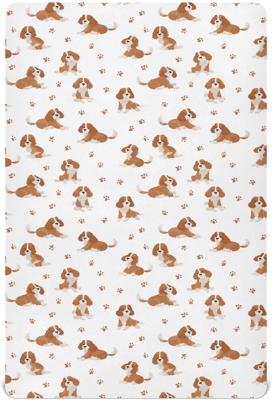 Baby Crib Sheet Cute Goose Flowers Crib Mattress for Boys and Girls Playard Sheet Soft Breathable Fitted Baby Mattress Cover 52x28in