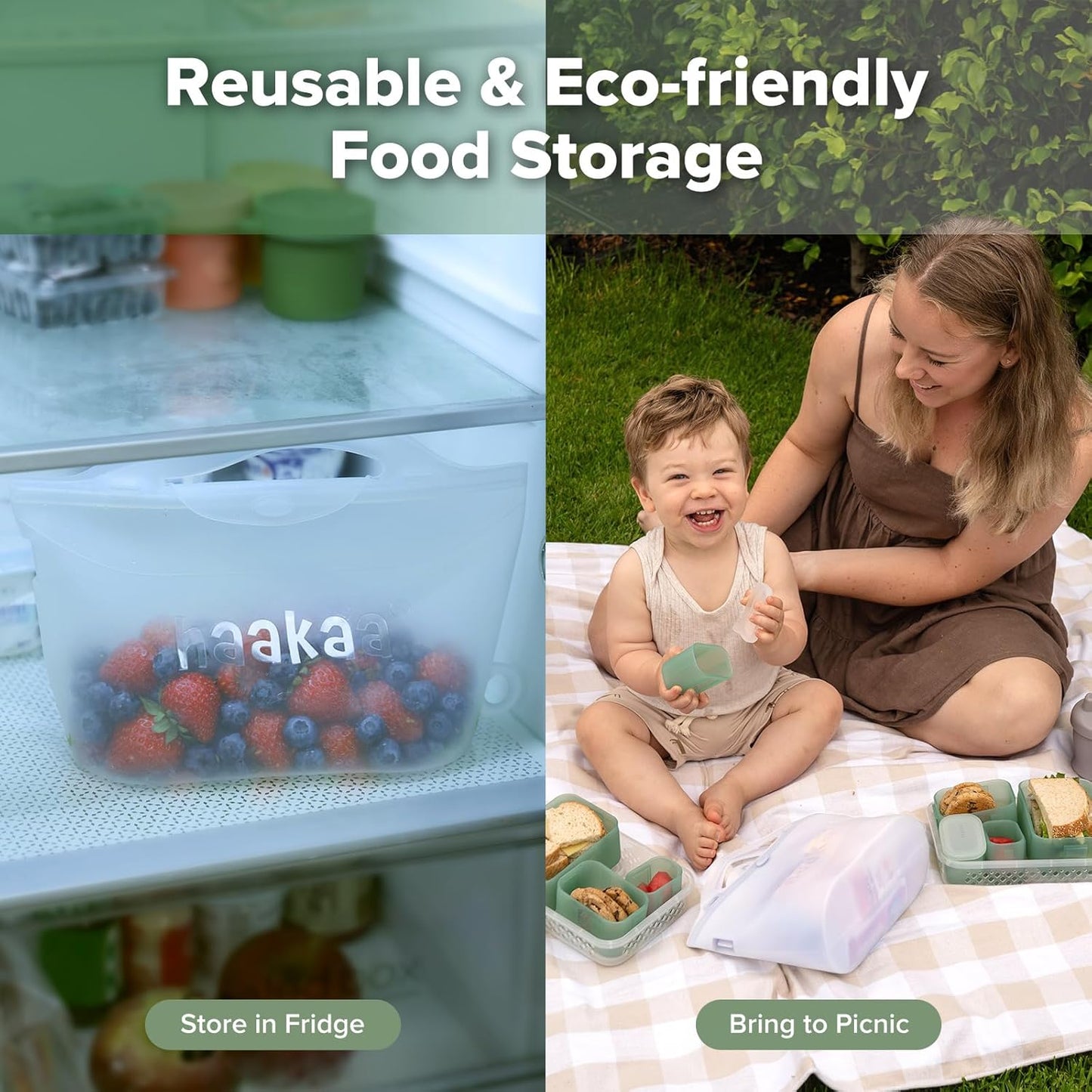 Haakaa On-The-Go Silicone Microwave Steam Sterilizer Bags for Travel, 40oz/1250ml Reusable Silicone Steaming Bags for Baby Bottles, Breast Pump, Accessories, Pacifiers, Teethers,Grey/1PC