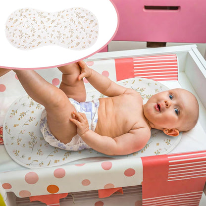 Hahafelt 3 Pcs Changing Pad Liners Fits in Peanut Shape Changing Pad Waterproof Diaper Mats Organic Cotton Peanut Mats are Warm on Baby's Back, Washable Reusable (Starry Style,Multicolor)