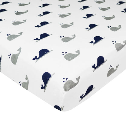 TL Care 100% Natural Cotton Fitted Pack and Play Sheet 39" x 27" - Soft & Breathable Pack N Play Sheet for Playpen, Playard & Mini Crib Mattress, Alphabet, for Boys & Girls