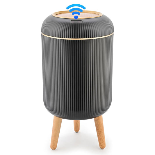 Pukomc Smart Sensor Wastebasket, Convenient and Hygienic Easy to Use, Technology Sensor Waterproof Wastebasket Plastic Trash can for Kitchen, Bathroom, Bedroom, Living Room, Office and Outdoor