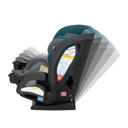 Safety 1st EverSlim 4-in-1 Convertible Car Seat, SecureTech Chest Clip, Ultra-Slim, 4-Mode Infant to Booster, Baby Car Seat, 5-100 lbs, Memory Foam, Office Space