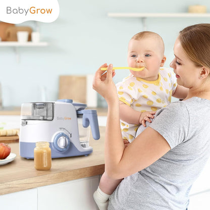 BabyGrow Baby Food Maker Steamer and Blender Baby Food Processor Steamer Puree Blender All-in-one Puree Machine Baby Food Warmer Mills Machine BPA-Free - Purple