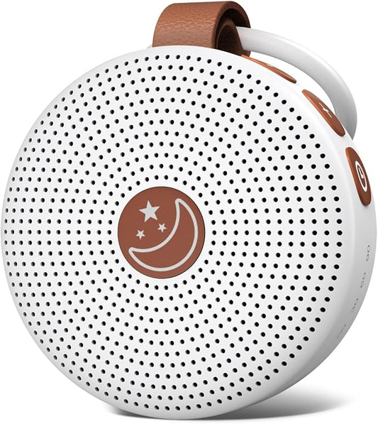 Battery Sound Machine Mini White Noise Machine Baby Shushing Portable Brown Noise Machine 30 Soothing Sounds for Kids Adults Dogs Auto-Off Timer 32 Volume Levels Sleep Machine for Home Office Privacy