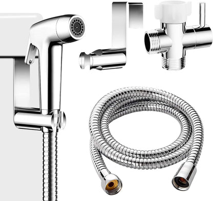 Handheld Toilet Bidet Sprayer for Toilet-Adjustable Water Pressure Control with Bidet Hose for Feminine Wash, Jet Sprayer for Toilet Muslim Shower, Bidet Faucet Cloth Diaper for Baby Wash