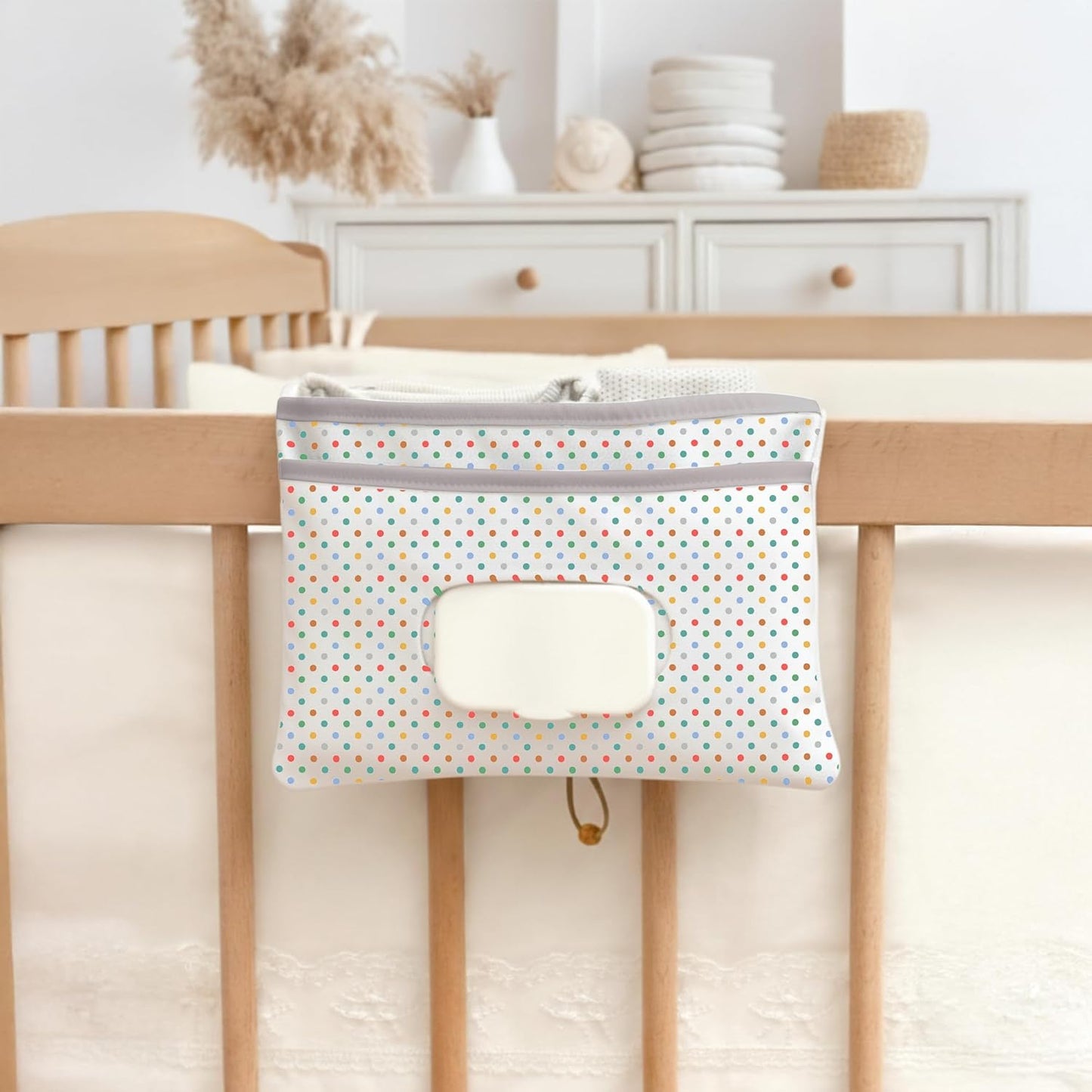 HAMUR Baby Diaper Bag Organizer – Travel-Friendly, Compact & Foldable | Stroller Pouch for Newborn Essentials – Must-Have for Boys & Girls (Leaves)