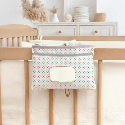 HAMUR Baby Diaper Bag Organizer – Travel-Friendly, Compact & Foldable | Stroller Pouch for Newborn Essentials – Must-Have for Boys & Girls (Leaves)