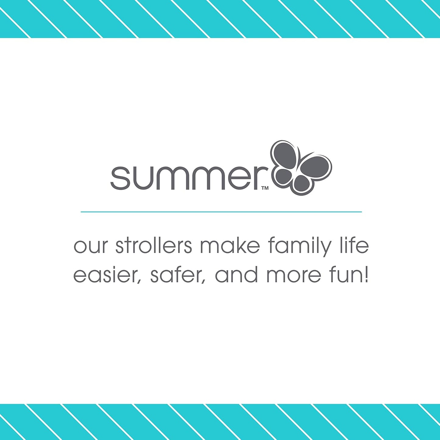 Summer Infant Ingenuity 3Dlite Convenience Stroller,Jet Black–Lightweight Stroller with Aluminum Frame,Large Seat Area, 4 Position Recline, Extra Large Storage Basket– Infant Stroller for Travel&More