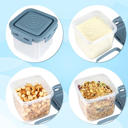 Accmor Formula Dispenser On The Go, Formula Container to Go, Portable Milk Powder Kids Snack Container with Scoop for Infant Toddler Travel Outdoor Picnic