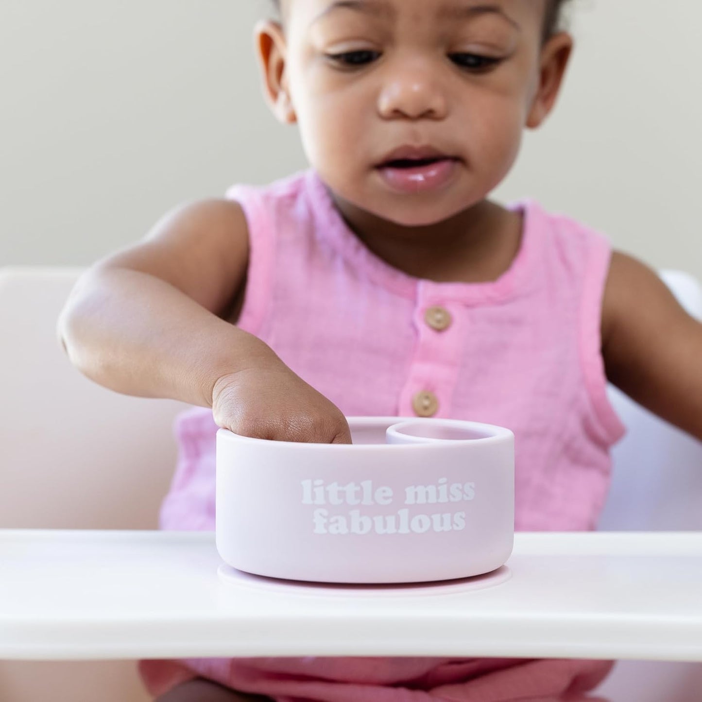 Bella Tunno Silicone Suction Bowl for Toddlers and Babies, Food Grade BPA Free Silicone, Non Slip Suction Base, Microwave & Dishwasher Safe, Ideal Baby-Led Weaning & Self Feeding Bowl, Miss Mess