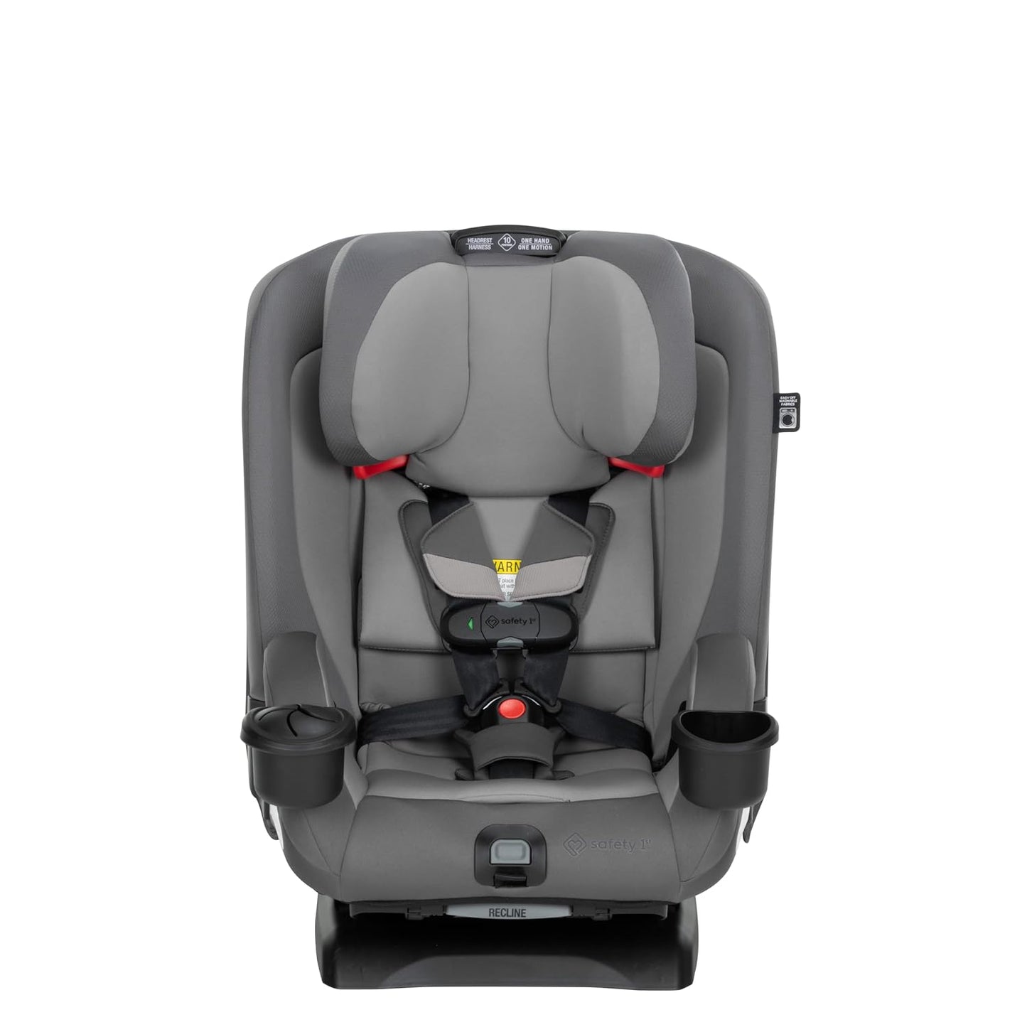 Safety 1st EverSlim 4-in-1 Convertible Car Seat, SecureTech Chest Clip, Ultra-Slim, 4-Mode Infant to Booster, Baby Car Seat, 5-100 lbs, Memory Foam, Office Space