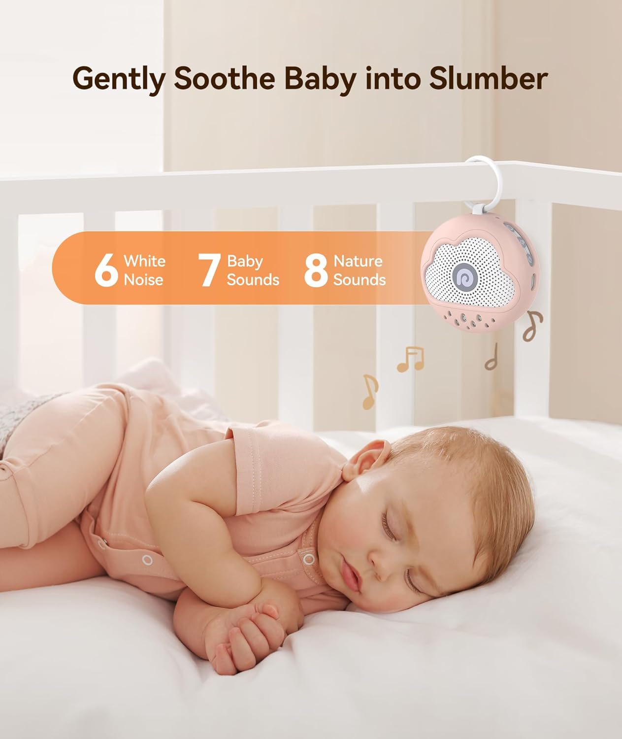 Dreamegg White Noise Machine - Portable Sound Machine Baby with Safe Silicone Cover, Features Powerful Battery, 21 Soothing Sound, Noise Canceling for Sleeping, Baby Registry Gift, Nursery(Blue)