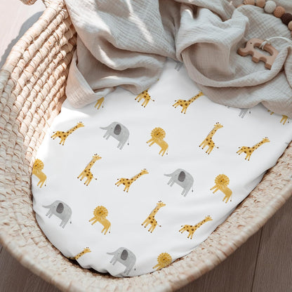 Bedside Sleeper Bassinet Fitted Sheets 20 x 33, 3 Pack Baby Delight Beside Me Dreamer,Babybond,Jimglo,koola,cowiewie,fodoss, Dream On Me Baby Square Bassinet, Pink Animal