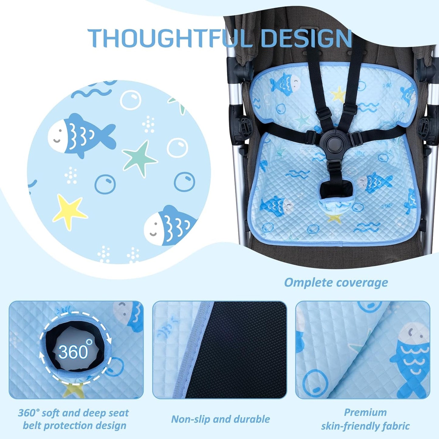 INFANZIA Dry Seat, Car Seat Protector Waterproof Carseat Liner Potty Training Toddlers, Baby and Infants, Piddle Pad for Carseats Strollers (Grey, 1 Pack