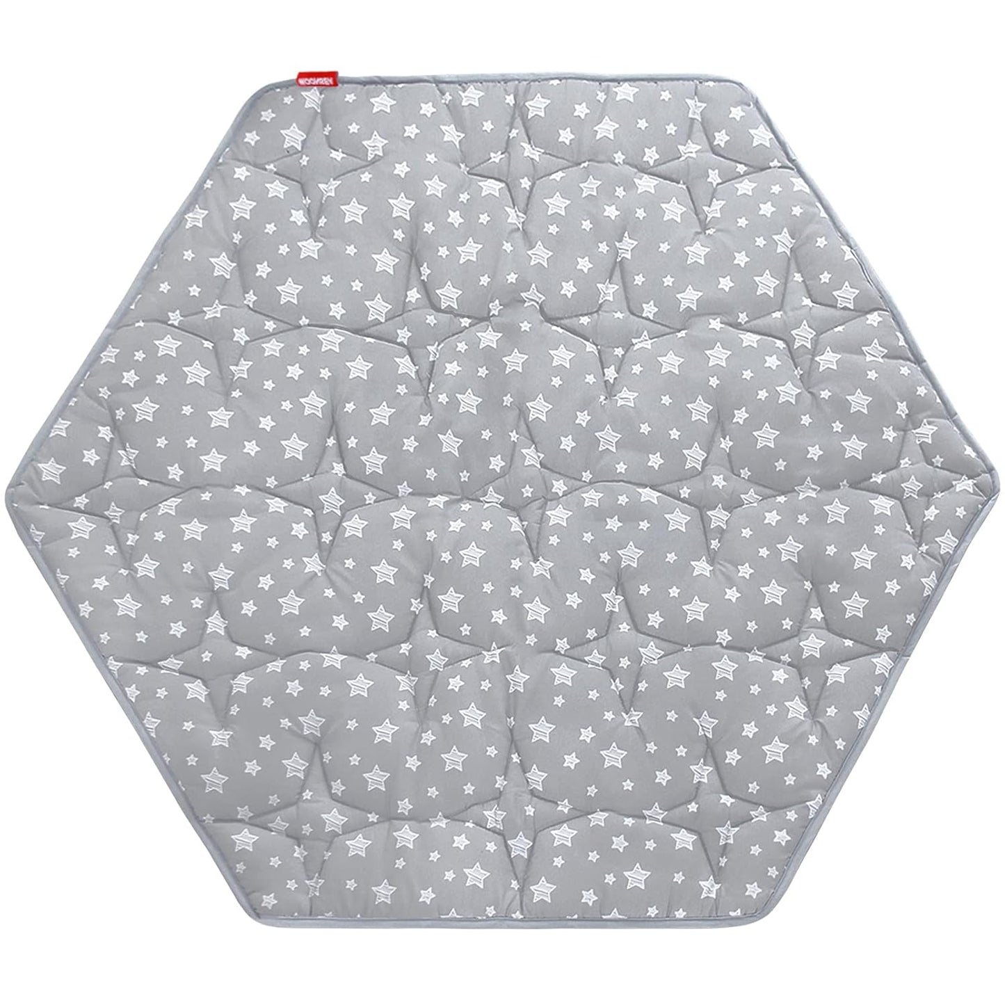 Octagon Playpen Mat Grey, Non Slip 8 Panel Playpen Mattress Mat Fits Regalo Extra Large Play Yard and hiccapop XL 69" Baby Playpen, Grey Star Octagon Playard Pad