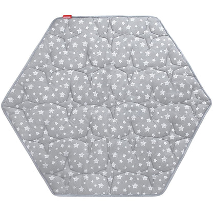 Octagon Playpen Mat Grey, Non Slip 8 Panel Playpen Mattress Mat Fits Regalo Extra Large Play Yard and hiccapop XL 69" Baby Playpen, Grey Star Octagon Playard Pad