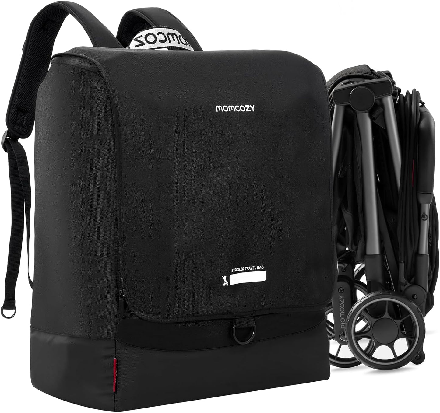 Momcozy Stroller Travel Bag for Airplane | Only Suit ClickGo Stroller | Compatible with Strollers Folded Dimensions of 22.1 X 17.3 X 9.8 In | Fit Most Major Brand | Hand-held ＆ Back-carrying