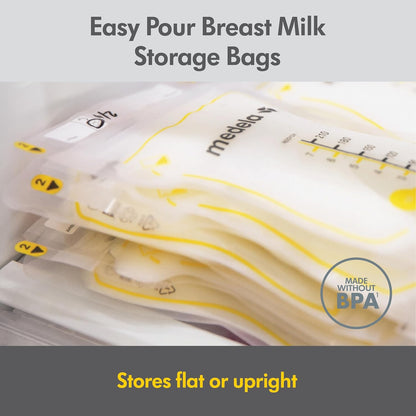 Medela Breast Milk Storage & Cooler Gift Set Made Without BPA, with Bottles, Storage Bags, Microwave Sterilizer Bags, and Cooler Bag with Ice Pack