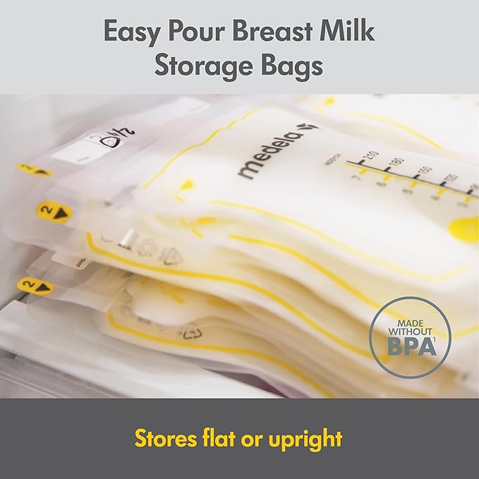 Medela Breast Milk Storage & Cooler Gift Set Made Without BPA, with Bottles, Storage Bags, Microwave Sterilizer Bags, and Cooler Bag with Ice Pack