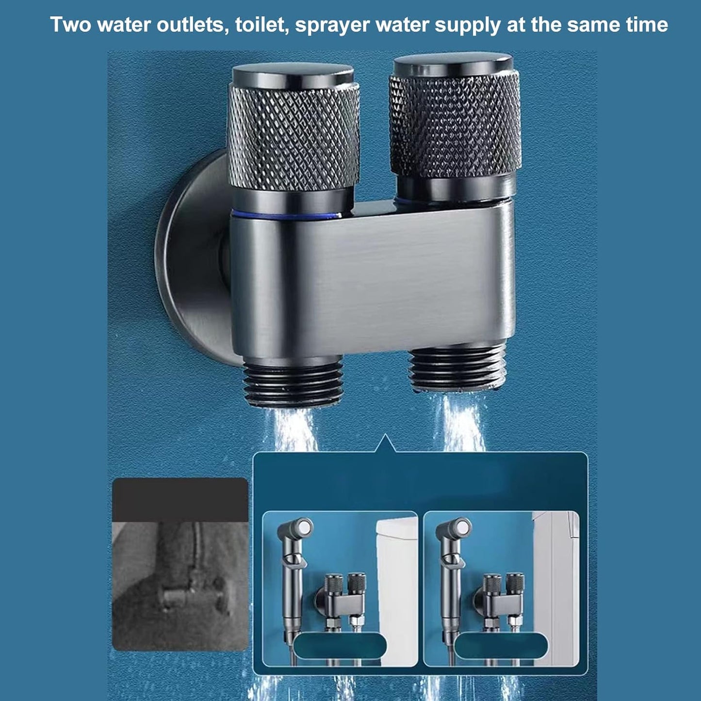 Handheld Toilet Bidet Sprayer for Toilet, Shower Bidet Toilet Hose Sprayer Kit, Jet Spray Bidet Attachment Connected to Faucet for Cloth Diaper Care and Feminine Wash
