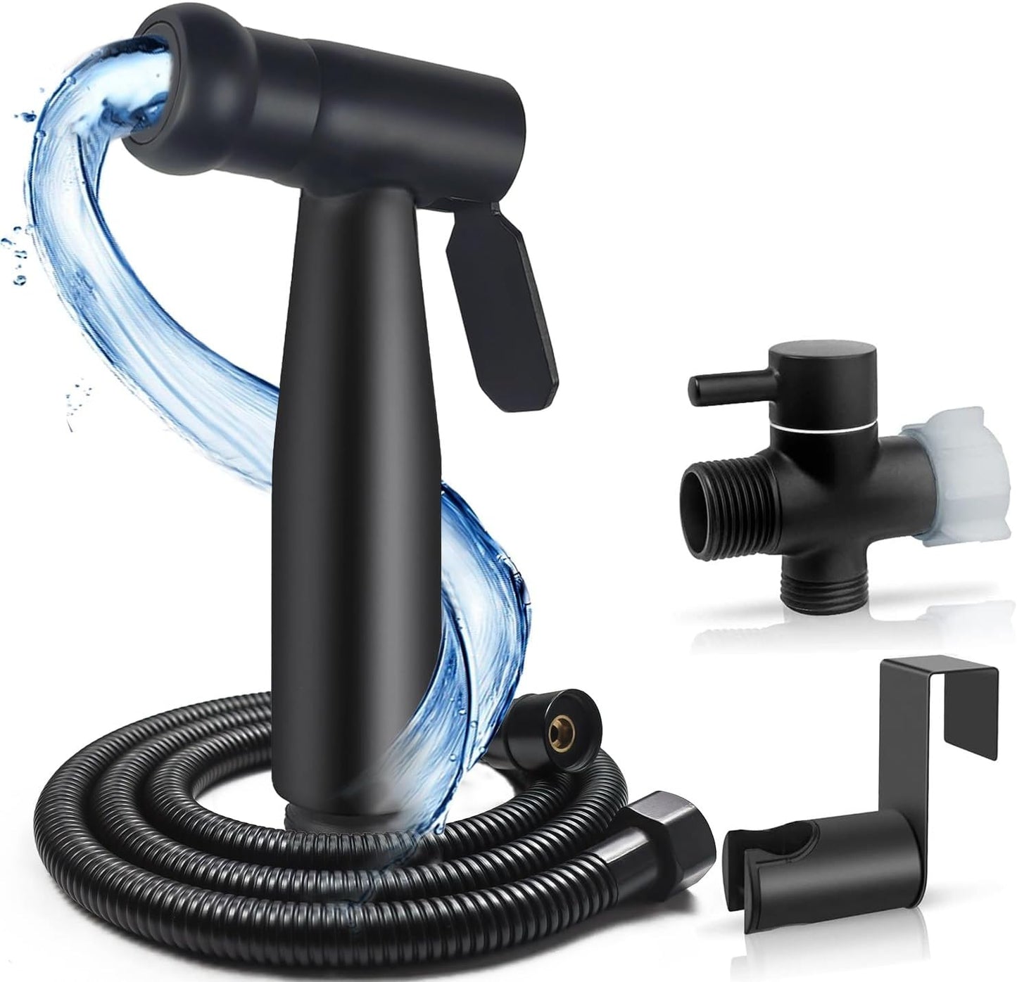 Handheld Bidet Sprayer for Toilet, Premium Stainless Steel Bathroom Bidet Sprayer Set with Anti-Leaking Hose & 2 Water Pressure, Ideal for Feminine Wash, Cloth Diaper Cleaning, Baby Wash & Pets Shower