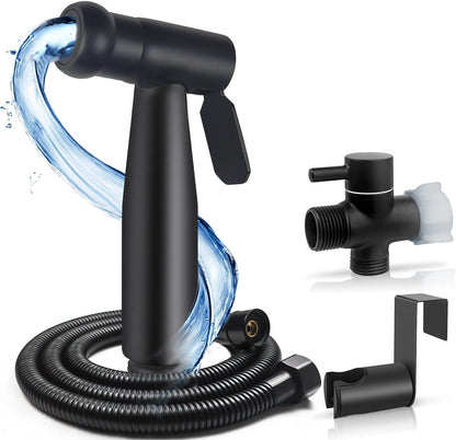 Handheld Bidet Sprayer for Toilet, Premium Stainless Steel Bathroom Bidet Sprayer Set with Anti-Leaking Hose & 2 Water Pressure, Ideal for Feminine Wash, Cloth Diaper Cleaning, Baby Wash & Pets Shower
