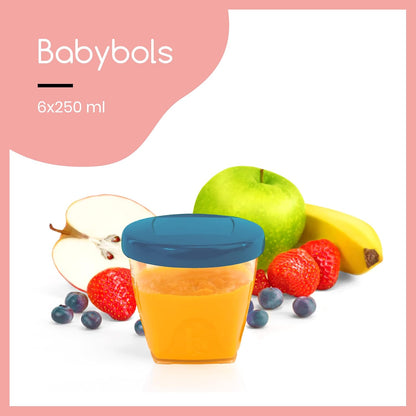 Babymoov Baby Food Maker & Storage Bundle – Duo Meal Station XL 6-in-1 Steamer Blender + 6 Glass Baby Food Jars