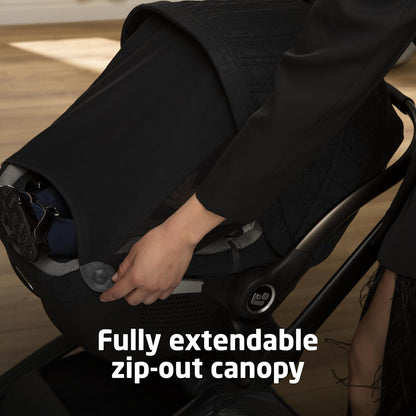 Maxi-Cosi Peri 180 Rotating Infant Car Seat, Baby Car Seat Rotating Carseat, Swivel Car Seat, Onyx Wonder