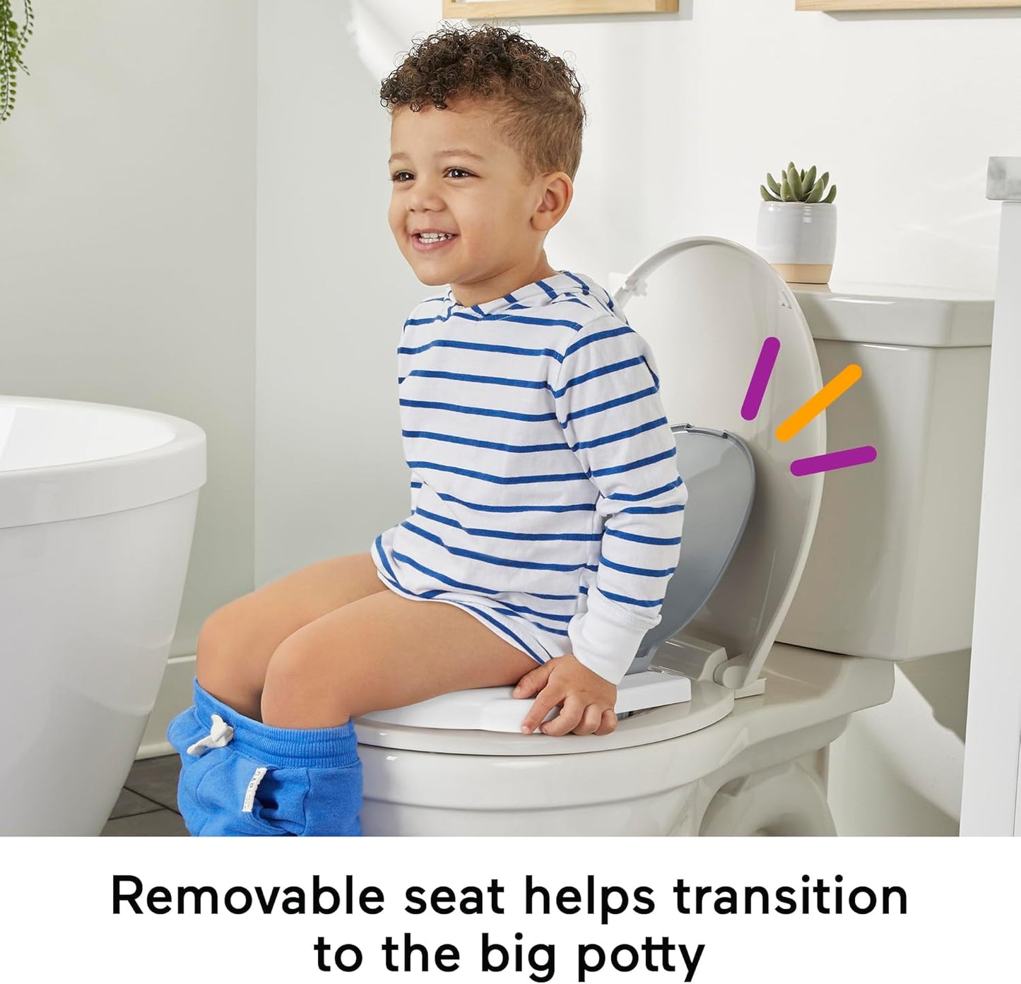 Fisher-Price™ 2-N-1 Toddler Toilet Cheer for Me! Potty Training Seat with Sounds and Phrases and Removable Potty Ring