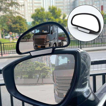 Blind Spot Mirror Adjustable 360 Degree Car Side Mirror, HD Glass Rear View Exterior Accessories Frame Thickness Less than 5MM for Car SUV (long-armed Right)