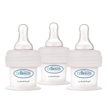 Dr. Brown's Accufeed 60 Bottle with Preemie Flow and Level T Nipples, 2 oz/60 mL, BPA-Free, 0m+, 3-Count