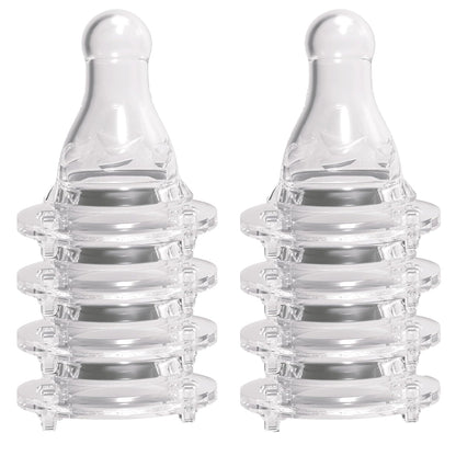 Avima Baby Anti Colic Nipples for Standard Neck Bottles, Silicone Breast Like Nipples - 6 to 9+ Months, Fast Flow, Level 3 (Pack of 6)