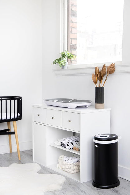 Ubbi Steel Diaper Pail, Odor Locking, No Special Bag Required, Award-Winning, Registry Must-Have, White