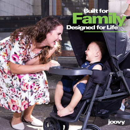 Joovy Caboose LX Tandem Stand-on Stroller, Black