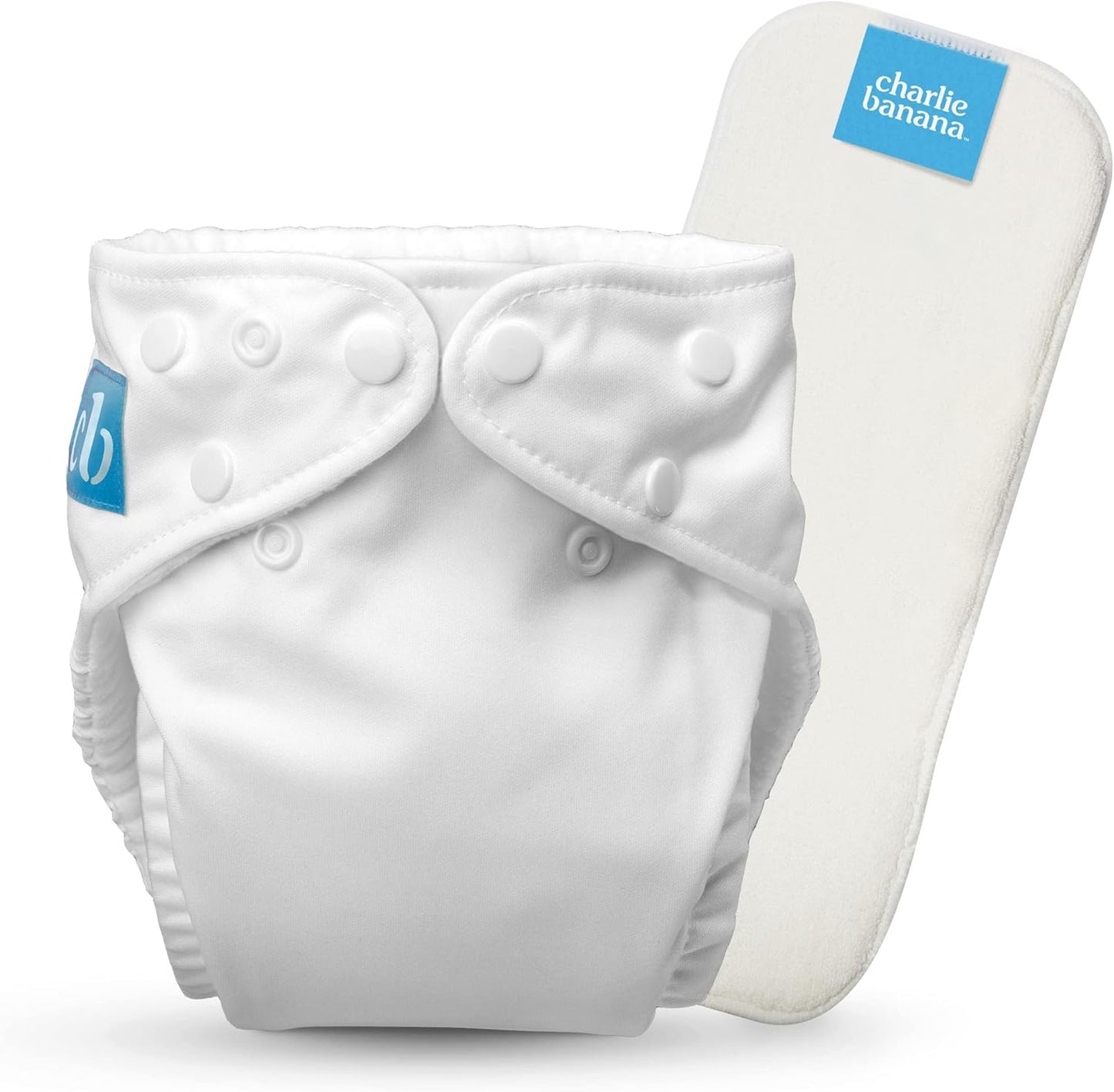Charlie Banana Cloth Diapers, Reusable, Washable, Adjustable One Size Diaper, for Babies and Toddlers, with Absorbent Insert - Sweet Dreams on Grey, 1 Pack