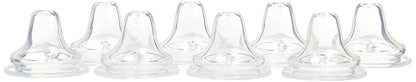 8 Pack Nuk Clear Silicone Replacement Spouts