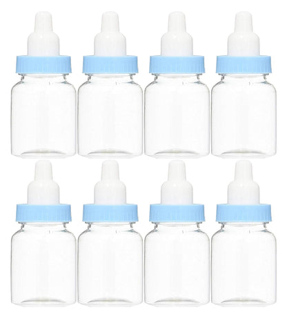 Baby Shower Favor - 36 Pack Pink Mini Milk Bottle Party Favor Gift Bag Boxes 1.5" x 3.5" - Baby Shower Candy Jar.