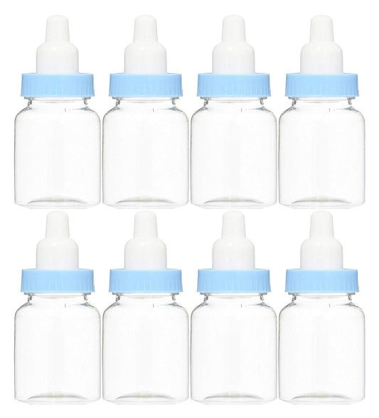 Baby Shower Favor - 36 Pack Pink Mini Milk Bottle Party Favor Gift Bag Boxes 1.5" x 3.5" - Baby Shower Candy Jar.