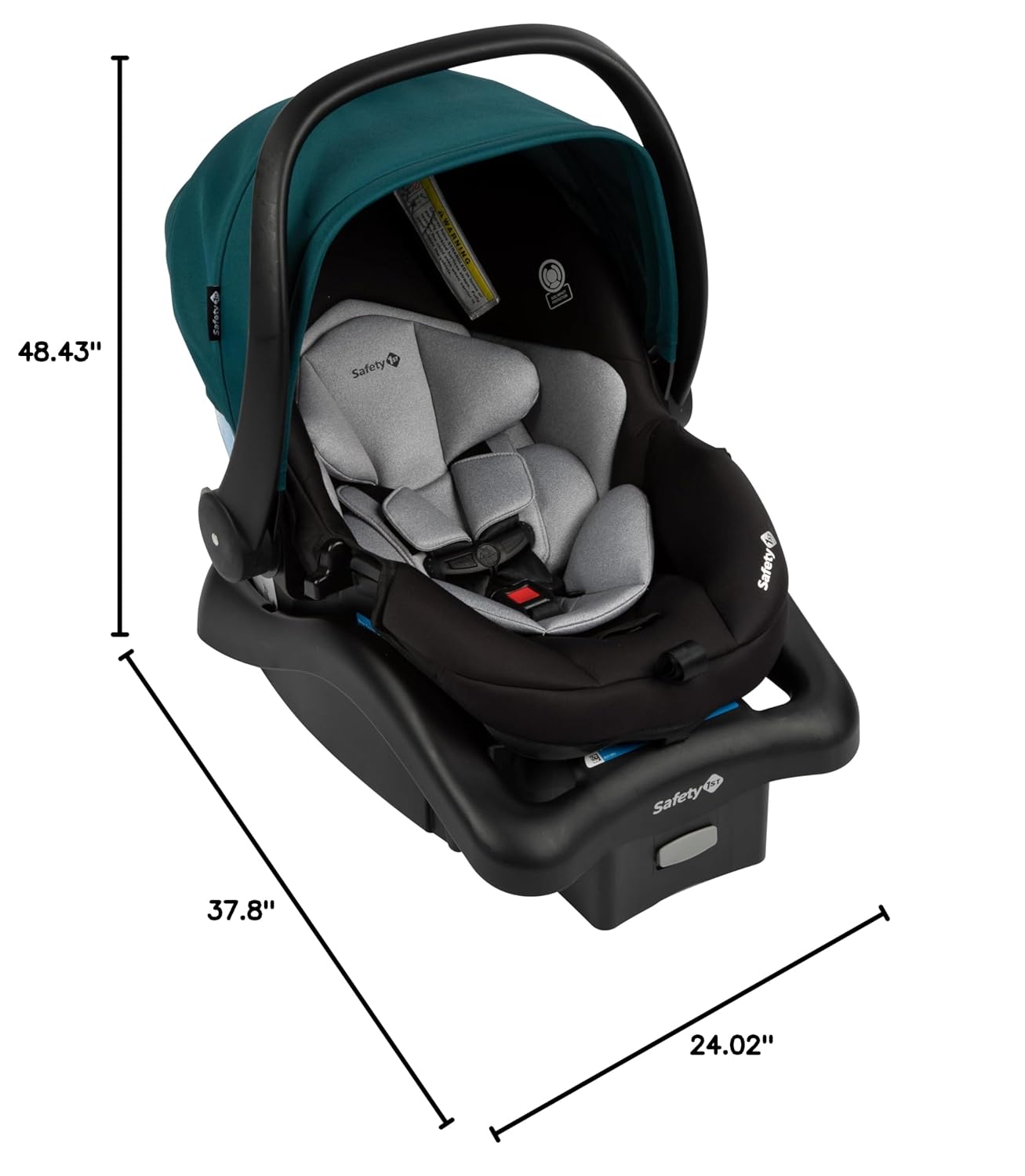 Safety 1st Grow and Go Flex 8-in-1 Car Seat Stroller Combo, Baby Stroller Travel Systems for Infants 4-30 lbs, Stroller and Carseat Combo Set, Night Rider