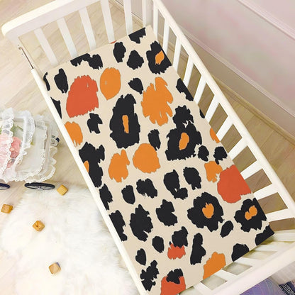 Fitted Crib Sheets White Bears with Clouds Stretchy Portable Playard Sheets for Baby Toddler, Breathable Soft Mini Crib Mattress 39 x 27 in for Boys and Girls